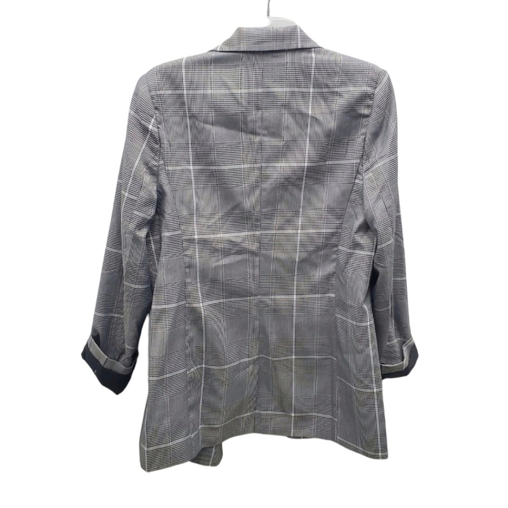 Double Breast Grid Pane Houndstooth Blazer w/ pockets! B & W S… - Picture 5 of 14